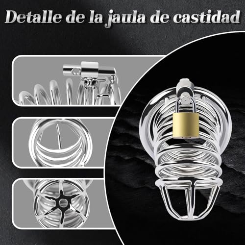 Miniatura 3 de Jaulas De Pene Juguetes Sexuales Pareja Sex Toys Chastity - Jaula De Castidad Para Pene Chastity Cage Hombre Con 3 Anillos Pene Masculino Ereccion Extraíbles, Juguetes Eróticos Para Pareja Sexuales