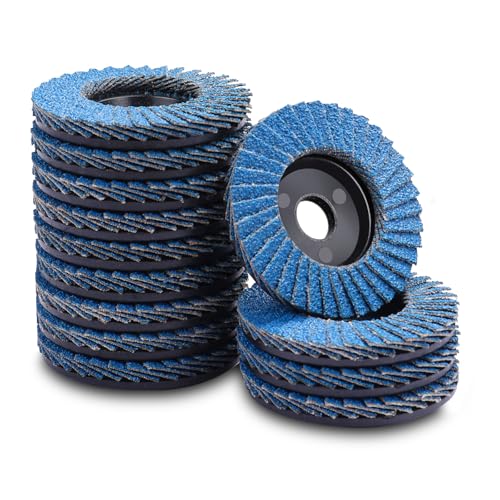 12 Piezas Discos Abrasivos, 50 x 10 mm Discos de Láminas para Mad...