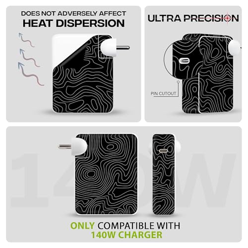 Image of Capes India Protective Adapter Skin Cover Compatible with MacBook Adapter 140W| Not a Case | Vinyl Skin Sticker (Galaxy)