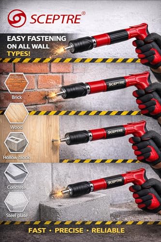 Image of Sceptre High-Pressure Injection Gun Kit | Heavy-Duty Cement, Grout & Adhesive Injector | Full Metal Core, 15 Nozzles, Spring Set & Needle | For Tile Gap Filling, Crack Repair & Industrial Use