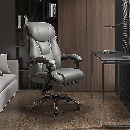 Chaise d'ordinateur inclinable pour le télétravail et bureau à la maison