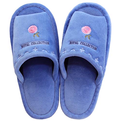 オカ(OKA) 洗えるスリッパ ブルー 足のサイズ 25cmまで ロイヤルコレクション チェルシー