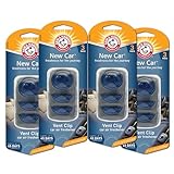 Arm & Hammer AH8203NC New Car Freshness Vent Clip for Car Air Freshener 4 Pack of 3...