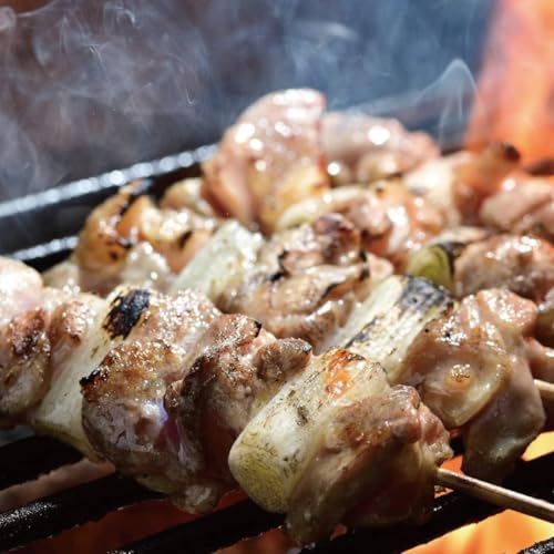 焼き鳥 タレ 塩 100本5種類 食べ比べ (中〜大サイズ 1本30〜35g) (ねぎま かわ もも せせり レバー 各20) 焼き鳥 やきとり 串焼き おつまみ とりかわ とり皮 鶏皮 鶏 BBQ バーベキュー 惣菜 肉 生 チルド 我楽多文庫 ギフト