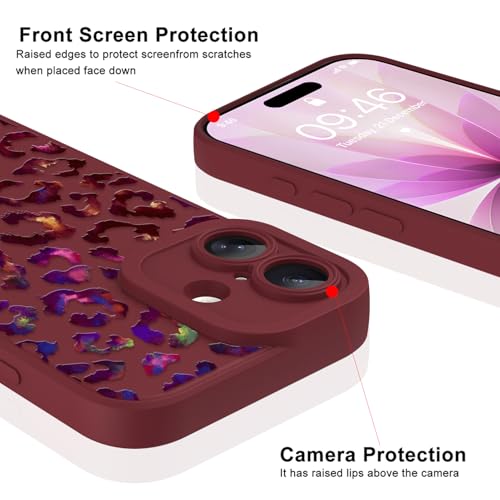 Image of ZIYE for iPhone 17 Case Gradient Leopard Pattern Phone Case