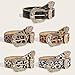 BTDCVS 2000s Print Belt For Casual Party With Carved Buckle Fashion For Jeans Pants Adult Decorative Waistband Party Date