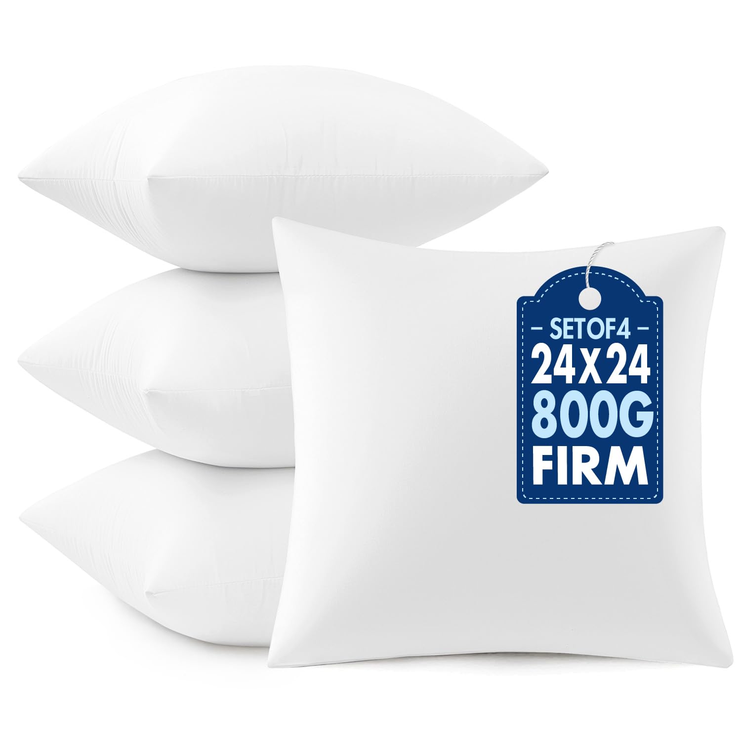Photo 1 of MIULEE 24x24 Inch Pillow Inserts (4 Pack)
