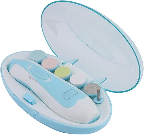 Cortador de uñas para bebé, juego de cortaúñas eléctrico para bebés, kit de lima de uñas de seguridad para bebés, herramienta de recorte de dedos de