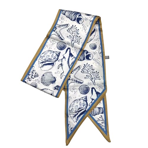 Image of Head Hair Scarf for Women,Silky Long Headscarf Purse Bag Scarfs for Handbag Fashion Satin Neck Scarves Accessories