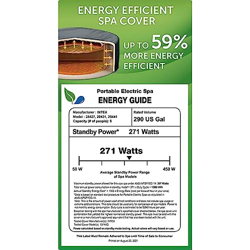 Intex 28431EP Purespa Plus 6 Person Portable Durable Inflatable Hot Tub Bubble Jet Spa thumb #5