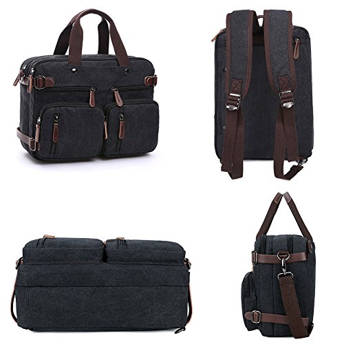 ZYSY 3-in-1 Canvas Messenger Backpack - Image 7