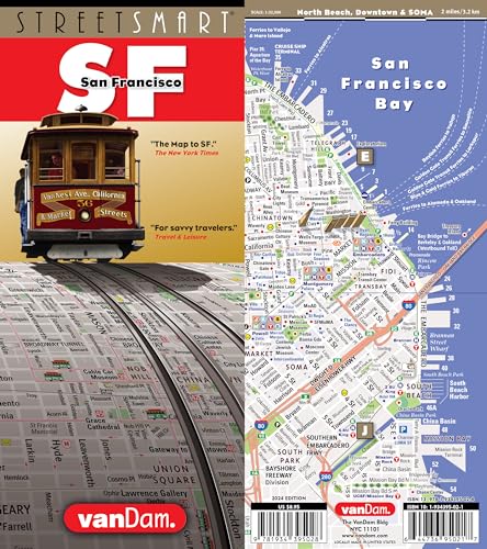 Snapklik.com : StreetSmart San Francisco Map By VanDam Laminated Pocket ...