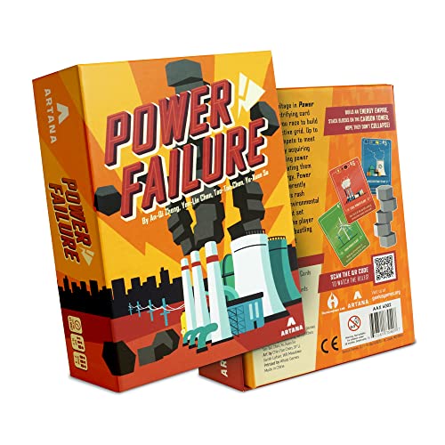 Image of Power Failure: A Strategy Card Game about Power Plants and Energy Generation - Science Board Game on Nuclear, Renewable, and Fossil Fuels - Educational STEM Board Game for Gamers, Adults and Families