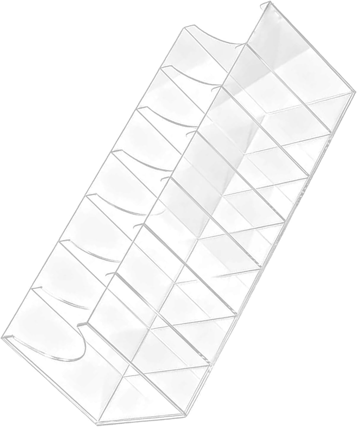 Sturdy Clear Acrylic Multiple Compartment Belt Organizers for Efficient Organized Belts and Quick Retrieval Storage Box