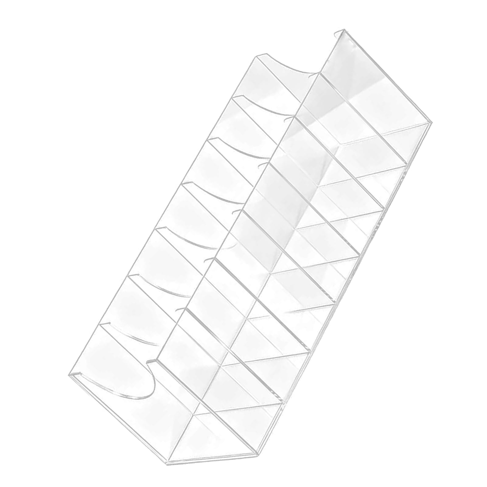HDOYTXXM Space Saving Acrylic Multiple Compartment Organizers for Belts Featuring Clear View and Sturdy Builds for Efficient Use Multiple Compartment Belt Rack