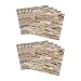 relaxdays Paneles Pared Autoadhesivos, Pack 10, Imitación Piedra 3D, Revestimiento Decorativo, PVC,...