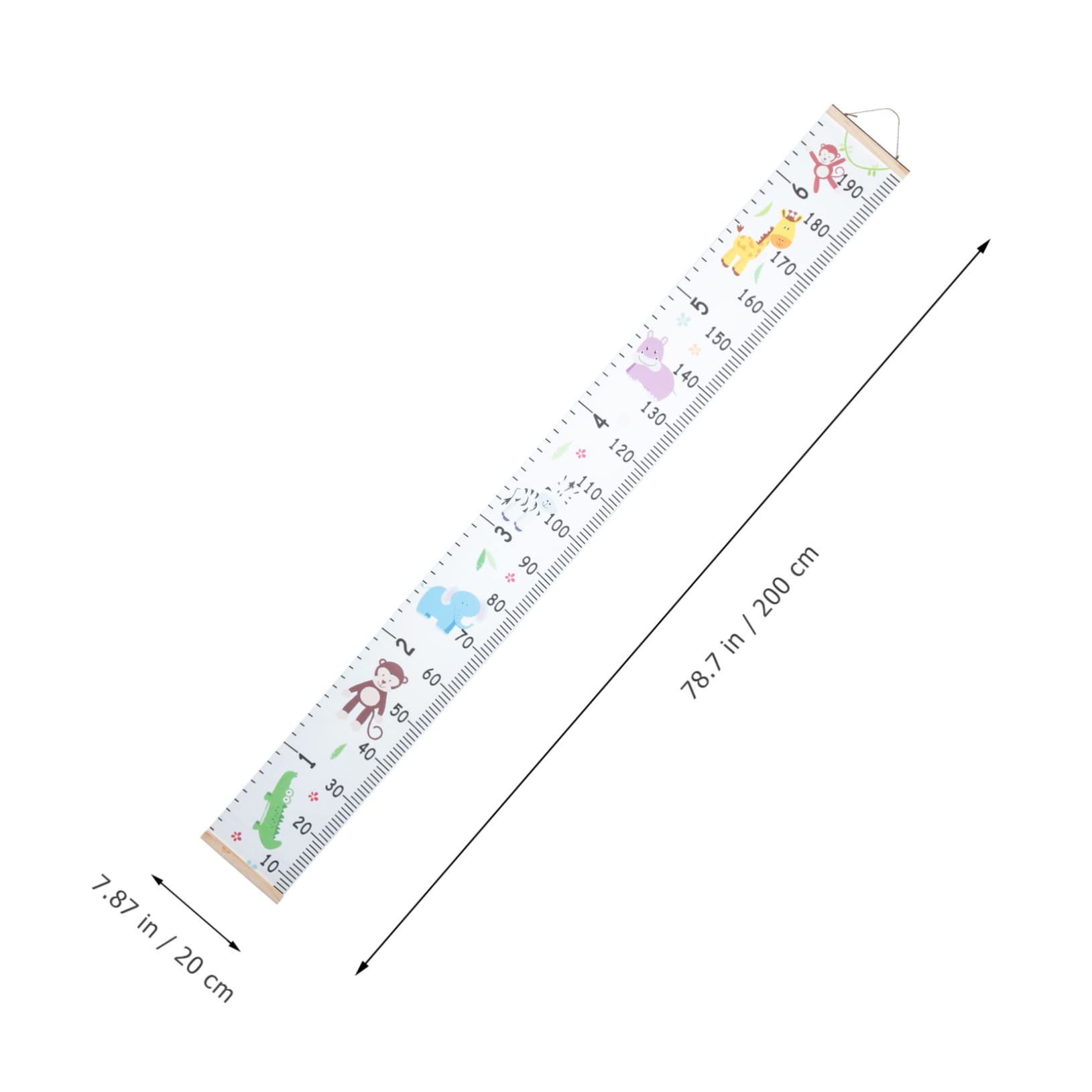 Tabla de Crecimiento Infantil Escribir para Pared de Tela Portátil y Medir Estatura de Niños y Bebés Adecuado para Decorar Habitación Infantil