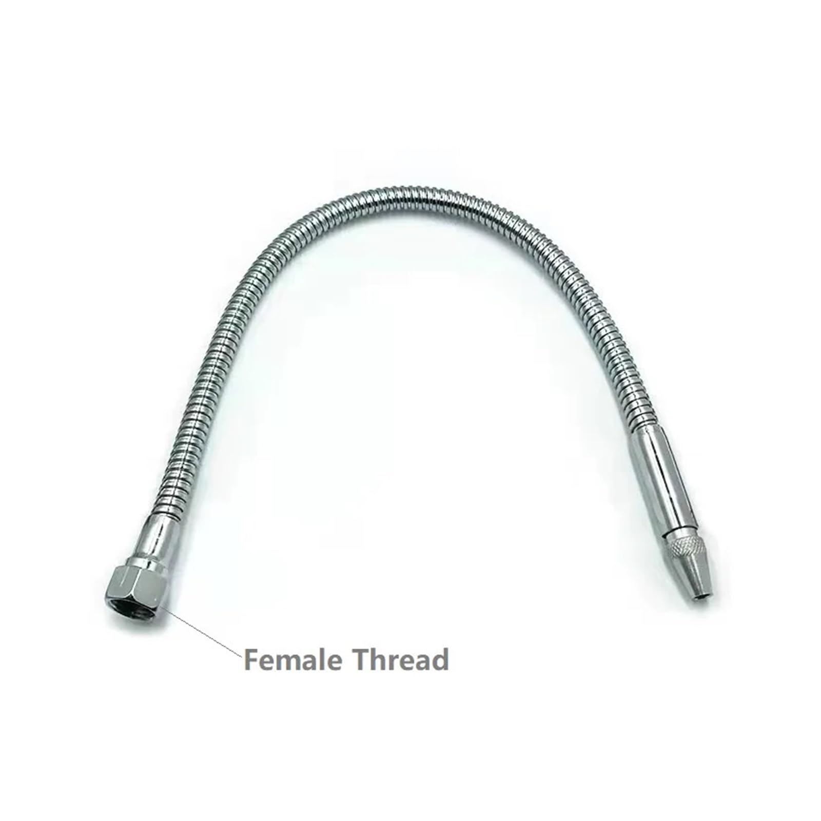 Tubo flessibile for tubo refrigerante acqua olio, 1 pezzo 1/4" 3/8" 1/2" metallo filettato for tornio CNC con dimensioni multiple(1/2 Female 400mm)