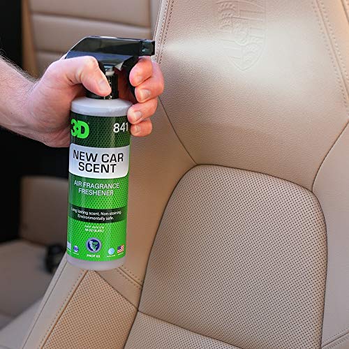 Image of 3D New Car Scent Air Freshener - 16oz Spray Bottle - Long-Lasting, Non-Toxic, Water-Based Formula with Organic Oils - Safe for Pets, People & All Surfaces