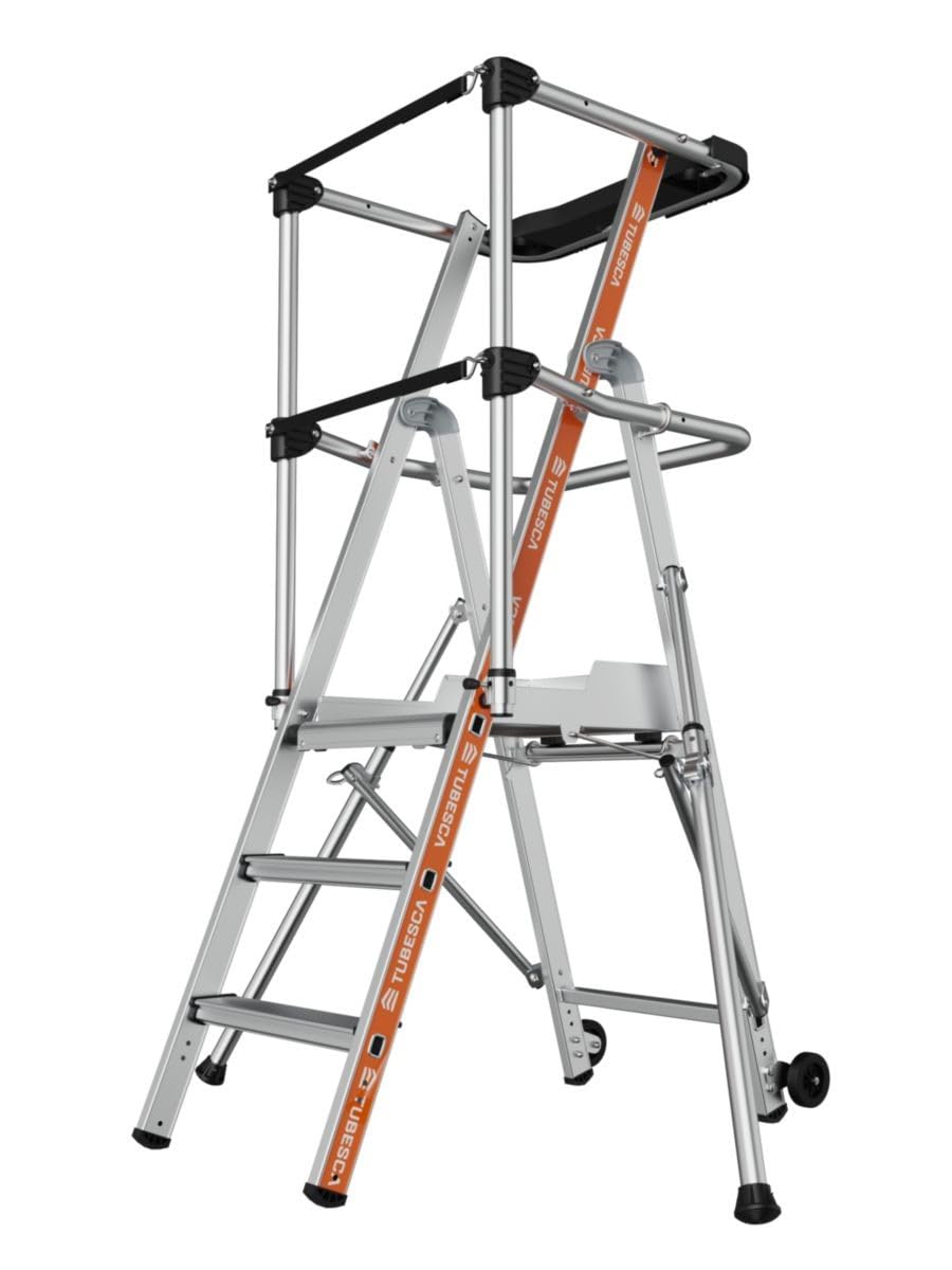 Plateforme Raptor 3 marches garde corps sangles Tubesca