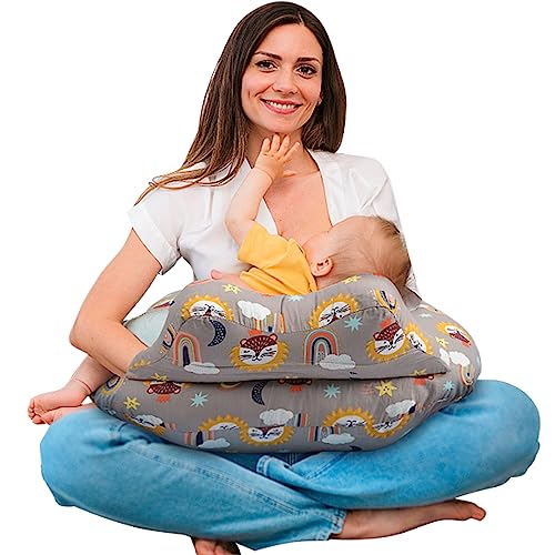 BATTOP Breastfeeding Bottle Feeding Pillow,Baby Nursing Pillow for More