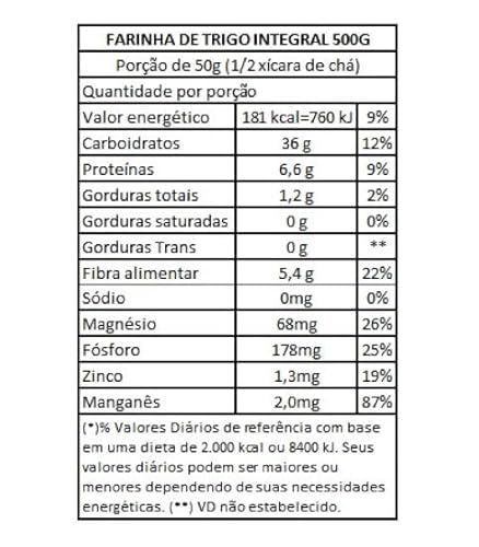 Grings Farinha Trigo Integral 500G