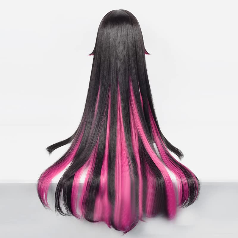 Miniatura 4 de TO KU TOO YUO Genshin Impact Columbina Cosplay Peluca Genshin Impact Damselette Colombina Fatui Cosplay Pelucas 41.3 in resistente al calor