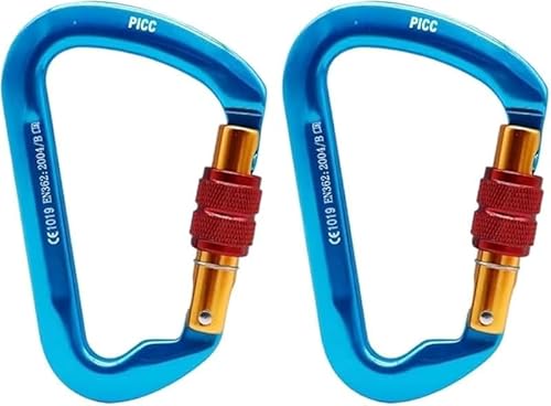 AZIEBAY ハンモックの登山のためのプーリーカラビナークロスストロップカラビナー,小型で便利、使いやすく、耐久性がある