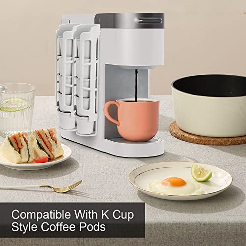 Sungrace K Cup Coffee Pod Holder For K-Cup Coffee, Side Mount Storage Organizer, Perfect For Small Counters ( White, 2 Pack For 10 K Cups) #TOP5