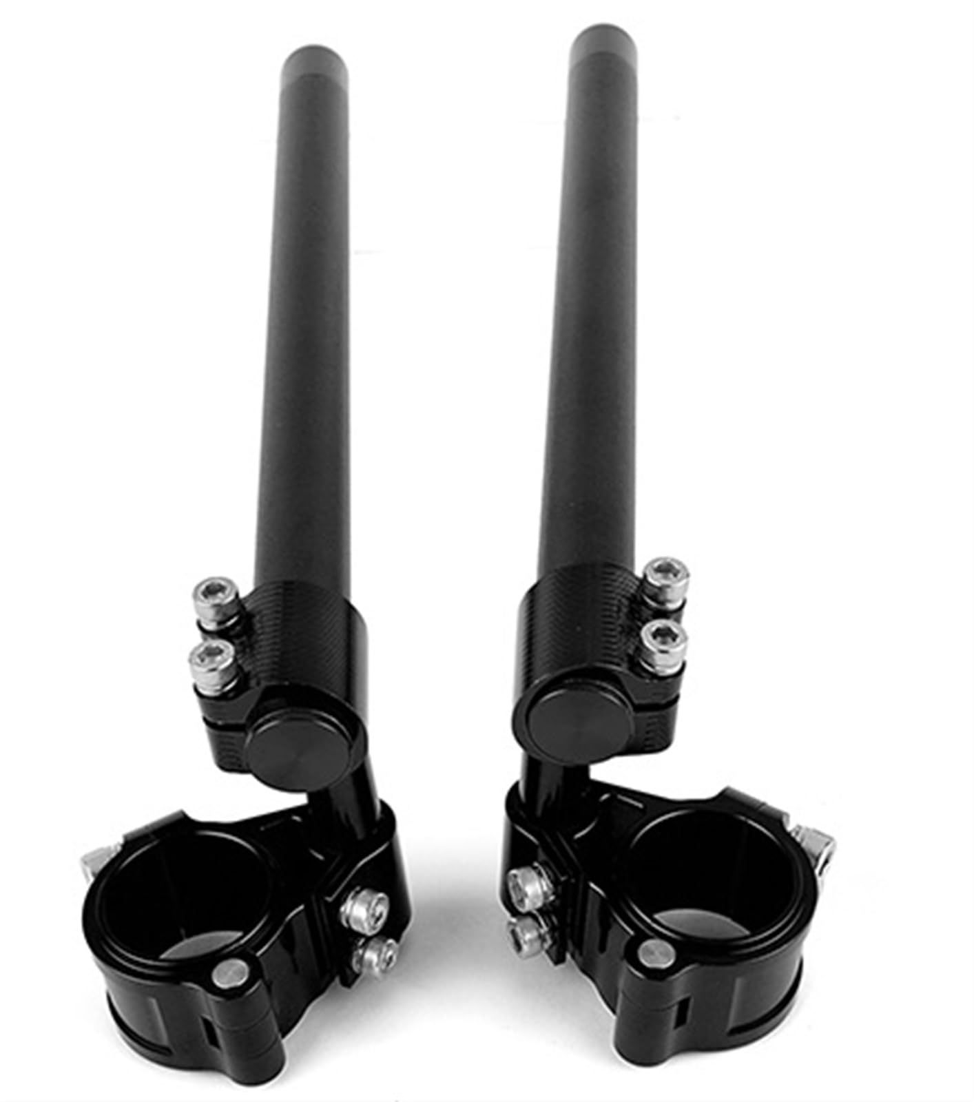 Rialzi Manubrio Moto Universale 37mm 45mm 51mm 52mm 58mm Riser Da Corsa Per Motocicli CNC Manubrio Motocicletta Riser (Misurare : Black 37mm)