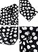 uxcell Men's Shirts Polka Dots Long Sleeve Slim Fit Printed Dress Button Down Shirt 38 Black