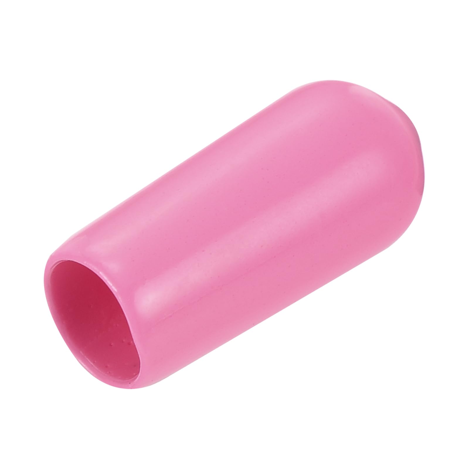 uxcell 20pcs Rubber End Caps 6mm(1/4 inch) ID Vinyl PVC Round Tube Bolt Cap Cover Screw Thread Protectors Pink