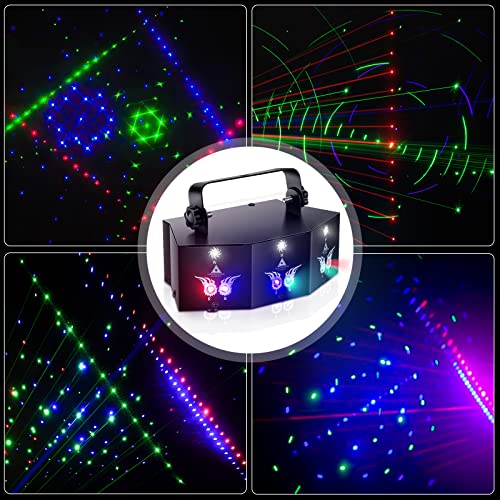 U`king Party Lights 9 Lens Dj Disco Ball Rgb Led Stage Lighting With Sound Activated And Remote Control For Parties Birthday Wedding Karaoke Bar Stage Live Show… #TOP5