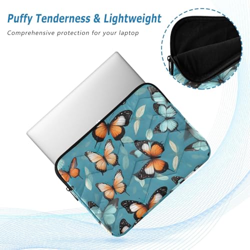 Funda para portátil de 13-14 pulgadas con mariposas coloridas miniatura 5