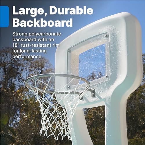 Step2 Vero Pool Basketball Hoop, Outdoor/Indoor Waterproof Patio Furniture, Made of Durable Plastic, 4.5 Feet, White - image 5
