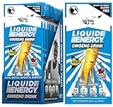 VITAL 4U® Liquid Energy Shot - Ginseng, Naturally Sweetened, Chocolate Cherry Flavor, 24 ct