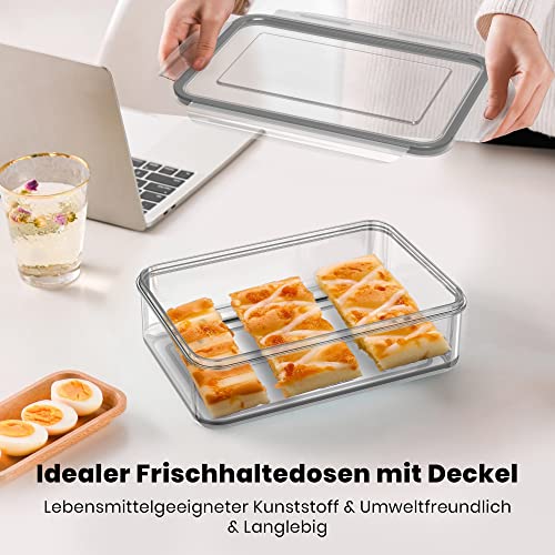 Foto von TUSEASY Frischhaltedosen mit Deckel, 12 Stück Vorratsdosen Luftdicht Aufbewahrungsbox mit Deckel Küche Meal Prep Boxen Tupperdosen Set BPA-Frei Plastikbox, Geignet als Kühlschrank Organizer