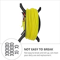 Vista 5 de Juego de 10 organizadores de cables, enrollador de cables de plástico compacto para cables de extensión, cables de carga, líneas de pesca y cuerdas