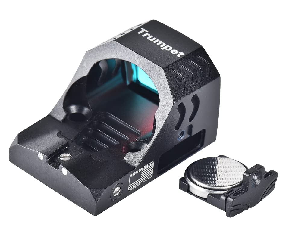 ADE Trumpet PRO (RD3-029) Motion Sensor Activated RED Dot Sight for RMR Footprint/Mounting Plate/Slide/Plate Optics Ready Pistol - 4MOA…