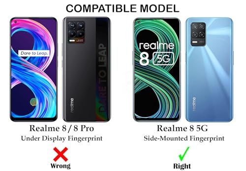 Image of Jkobi Back Cover for Realme 8 5G (Silicone Clear Shockproof Case with Camera Protection | Soft and Flexible | Transparent)