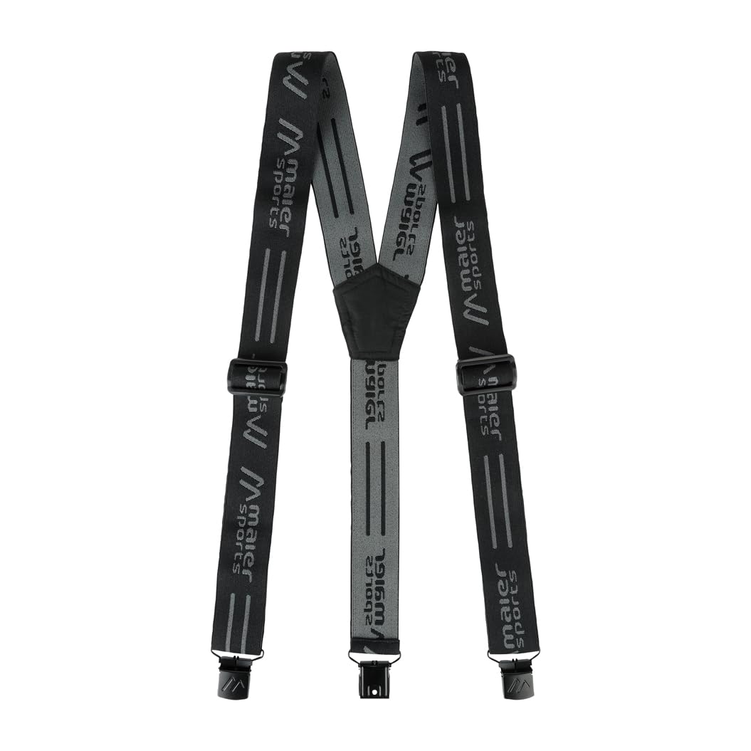 Maier Sports Suspender, Bequemer Hosenträger mit hochwertigen Clips für sicheren Halt für Männer und Frauen, Länge individuell verstellbar, Perfekt zum Skifahren oder beim Wandern