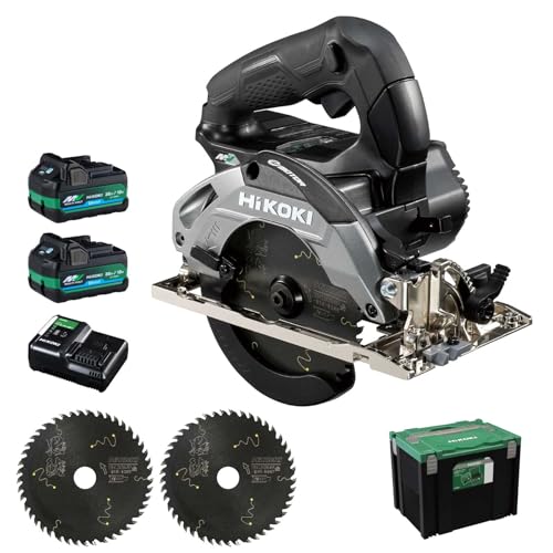【セット買い】 HiKOKI(ハイコーキ) 36V充電式丸のこ C3605DA(SK)(2XPCSBZ) + スーパーチップソー黒鯱 0037-6199