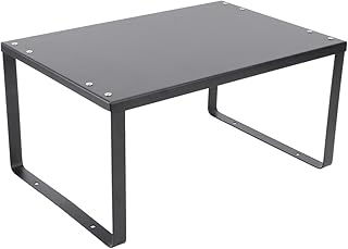 STOBAZA シェルフ bookshelf book stand desk organizer パントリーオーガナイザー カウンター棚 皿 キッチン用品ホルダー テーブルラック 鉄 Black