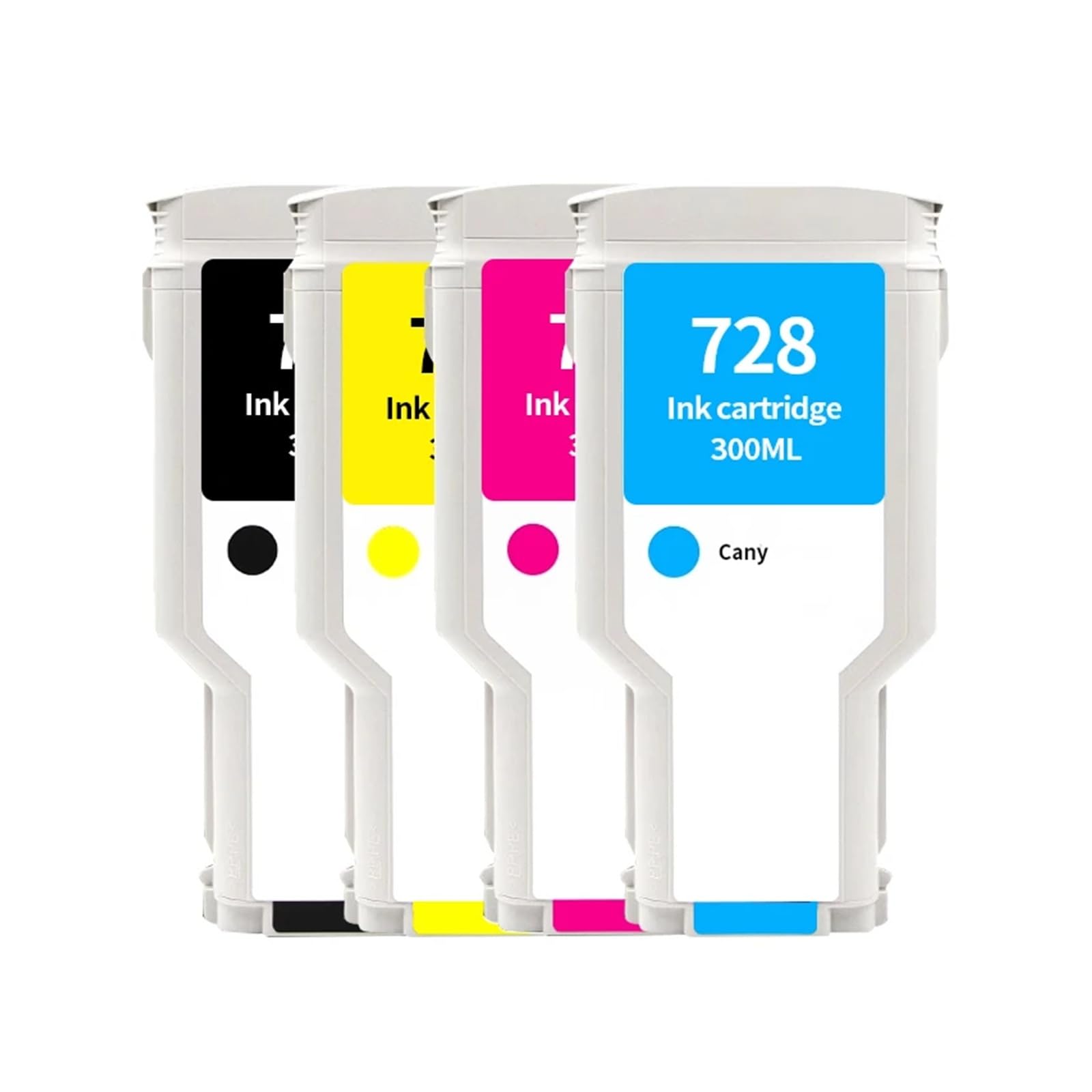 728 cartucce d'inchiostro compatibili for HP DesignJet T730 T830 | F9J68A F9J67A F9J66A, inchiostro pieno, 300 ml/cartuccia(4color)