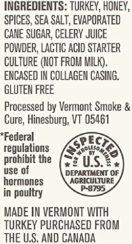 Vermont Smoke & Cure Meat Sticks - Antibiotic Free Turkey Sticks - Gluten-Free Snack - Paleo and Keto Friendly - Nitrate Free - Honey Mustard - 1oz Stick - 24 Count - Thumbnail 6