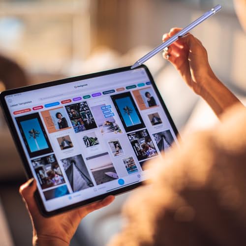 Image of DOGAIN Active Stylus Pen for Touchscreen, iPad Pencil 1.5mm Fine Point Pen, Digital Pens Rechargeable for Tablet, Stylus Pens Compatible with iPad Air /Mini /Pro /Android /iPhone and Most Device - Purple