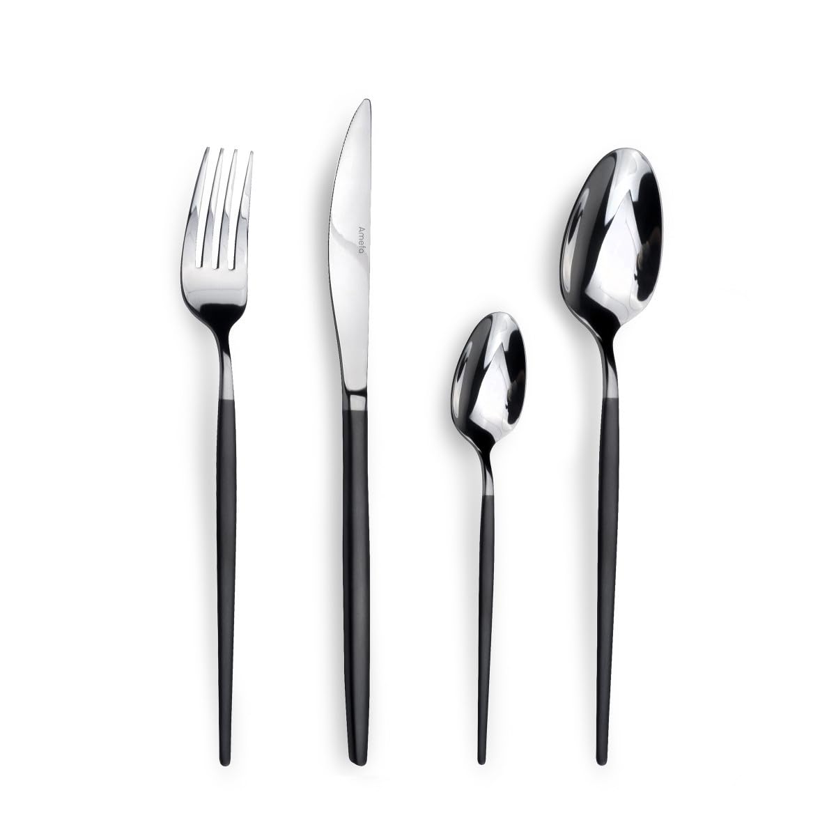 Amefa SOPRANO Besteck Set 16-teilig - Goldenes Edelstahl Besteck Elegant
