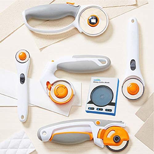 image for Rotary Cutter Blades 45mm 10 Pack by KISSWILL, Fits Fiskars, Olfa, Mar