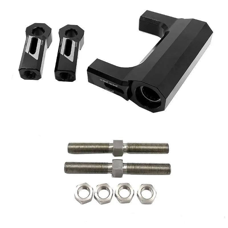Lien d'abaissement Kit de Liaisons d'abaissement CNC pour Moto S1000R S1000XR S1000RR 2009-2016 Kit de Liaison de Suspension réglable kit de Liaison de Suspension(Silver)