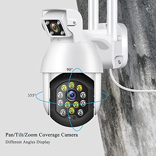 Orosaur Orosaursecurity Camera Outdoor For Home, 1080P Wireless Wifi Surveillance Cameras, 360° View, Ptz, Color Night Vision, Ip66 Weatherproof, Motion Detection, 2-Way Audio, Cloud Storage Camera #TOP4